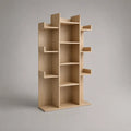 Libreria mensola in legno, rovere leggero, 90 × 25 × 180 cm