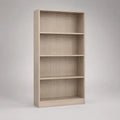 Libreria aperta di pannello di particelle di melamina, 4 livelli, rovere leggero, 180 × 80 × 30 cm